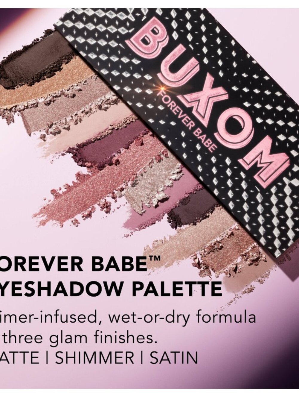 Buxom Forever Babe Eyeshadow Palette (12 Pan) ~ Pinks & Bronze 0.4oz NIB